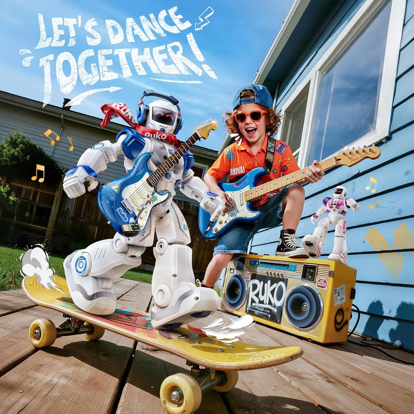 Ruko 6088 Programmable Robot, Gesture Sensing Intelligent Remote Control Robot for Kids 3-6 Years, Christmas Birthday Gift