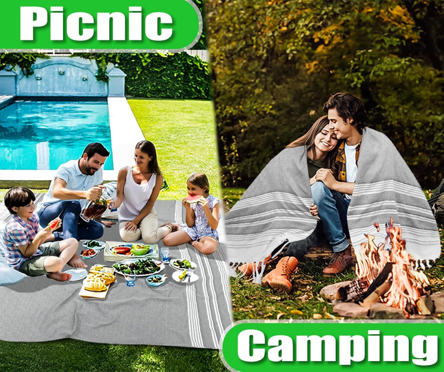 Large Throw Blanket Yoga Blanket Turkish Beach Towel Mens Birthday Gift Idea Dad Father Day Husband Brother Uncle Boyfriend Male Grandpa Him Appreciation Thank You Retirement 60th 50th 40th 30th