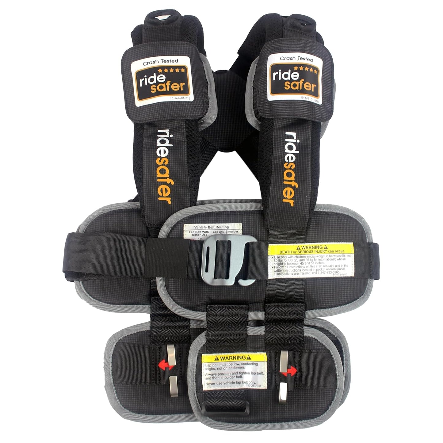 Extra Large Black, Lightweight, Compact, Portable Car Seat - Perfect for Travel and Everyday Child Safety