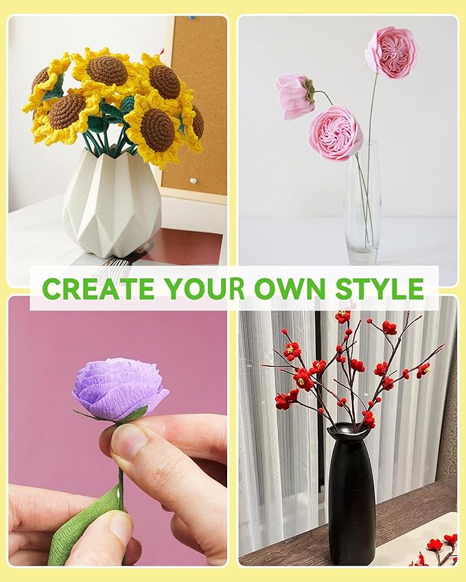 100 PCS 18 Gauge Green Floral Wire Stems for Artificial Flower Making,Flexible Paddle Wires for Crafts Christmas Wreaths Tree,Garland and Floral Arrangements,Florist Wire,Flower Wires for Crafts