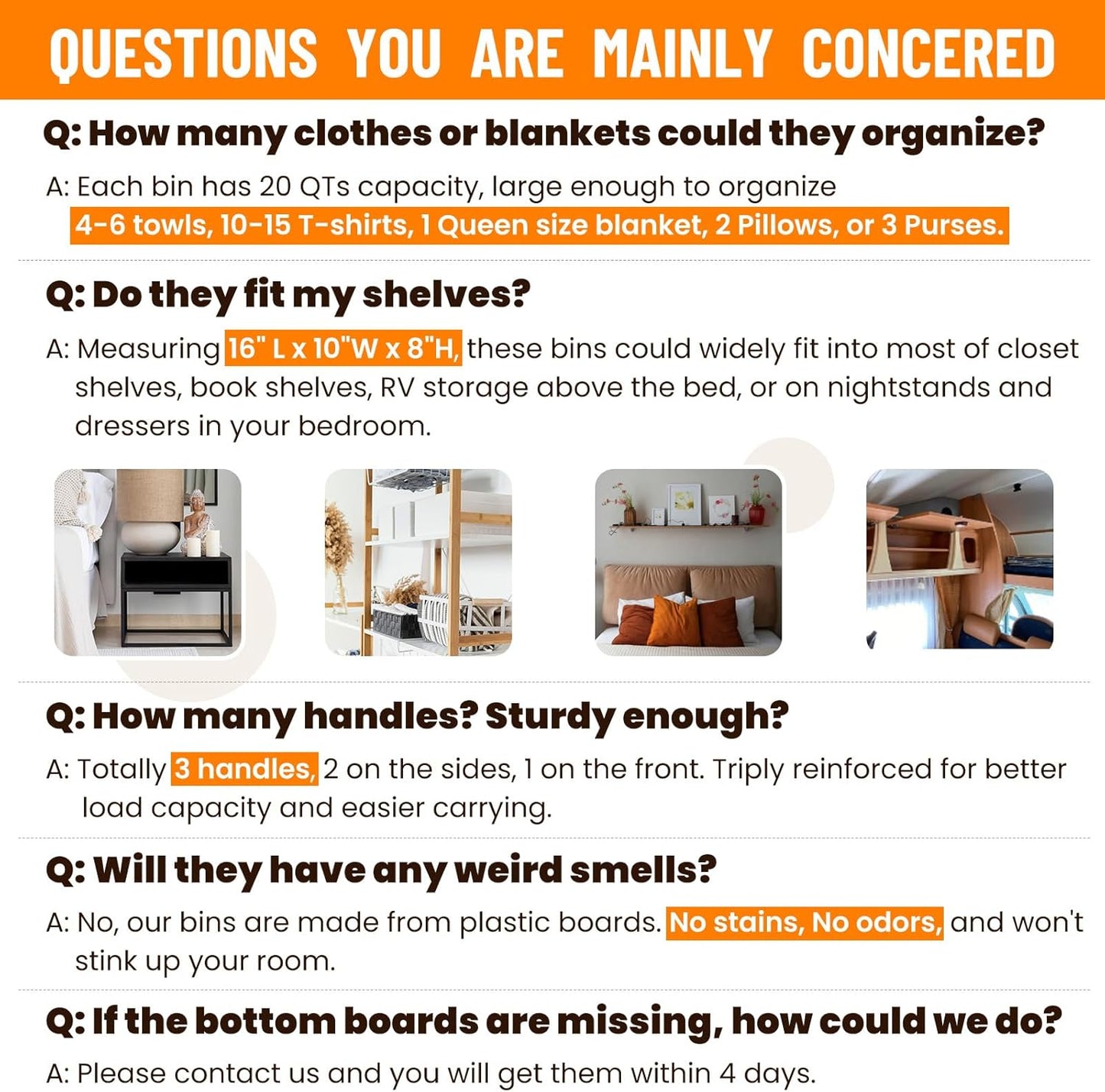 Criusia Closet Organizers Bins 4 Pack - Large Closet Shelf Organizer with Handles - Fabric Trapezoid Home Organization and Storage Baskets for Organizing Clothes Toy Blanket Towel Purse Hats