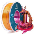 Geeetech Silk PLA Tri Color Filament 1.75mm 3D Printer Filament, Coextrusion Red Gold Purple Tri-Colors Metal-Like Shiny Silk PLA Filament, 1kg (2.2lbs) 1 Spool, Dimensional Accuracy +/- 0.02 mm