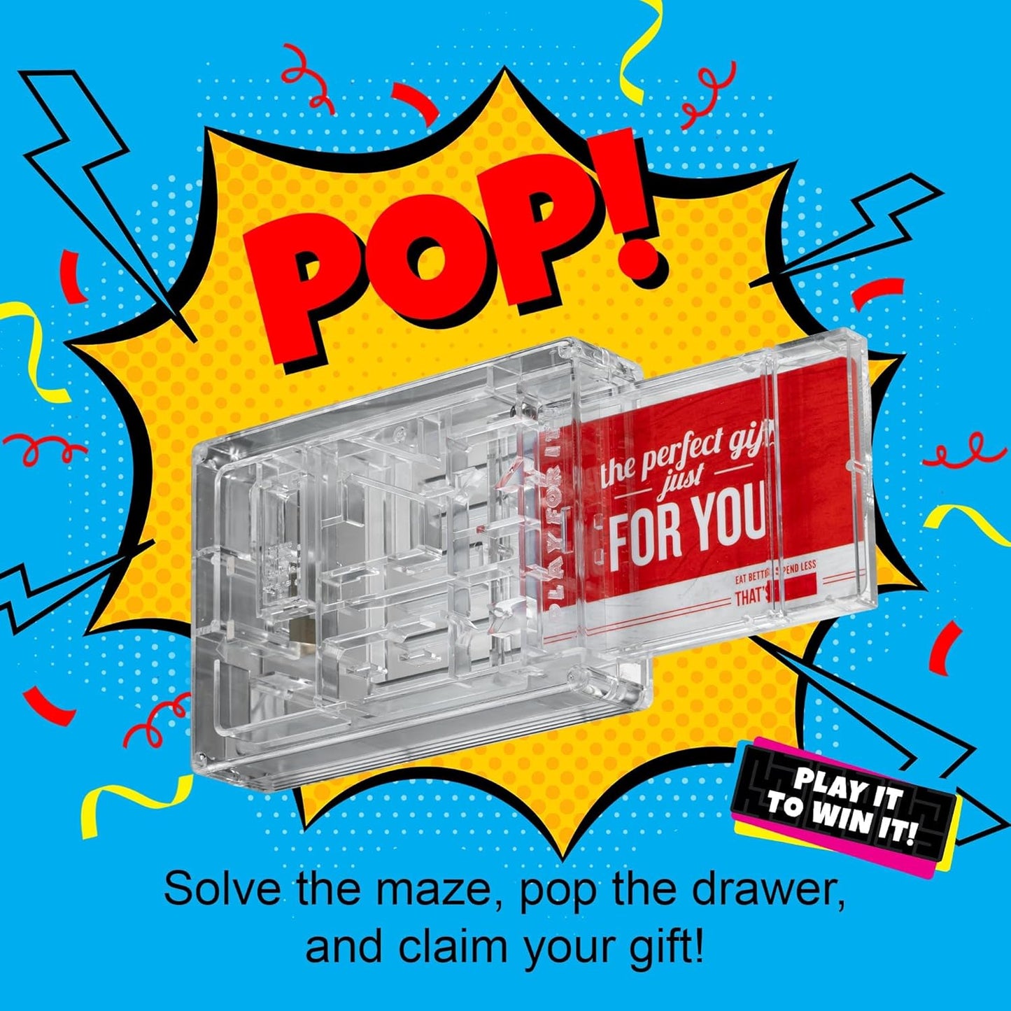 BILZ® Super Maze | Gift Card Puzzle Game for Ages 8+ | Made in USA | Easy Fun Setup | Fits Gift Cards, Cash (Folded), and Notes | Great for Graduations, Christmas, & Birthdays | 2 Pack