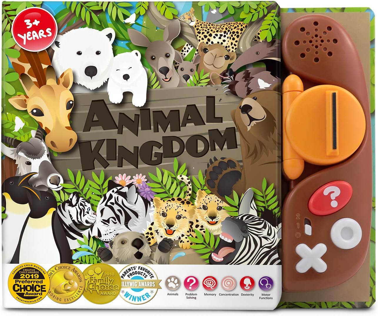BEST LEARNING Book Reader Animal Kingdom - Educational Talking Sound Toy to Learn Animals with Quiz Games for Kids Ages 3 to 8 Years Old | Ideal 3-5 Boy or Girl Birthday Gift