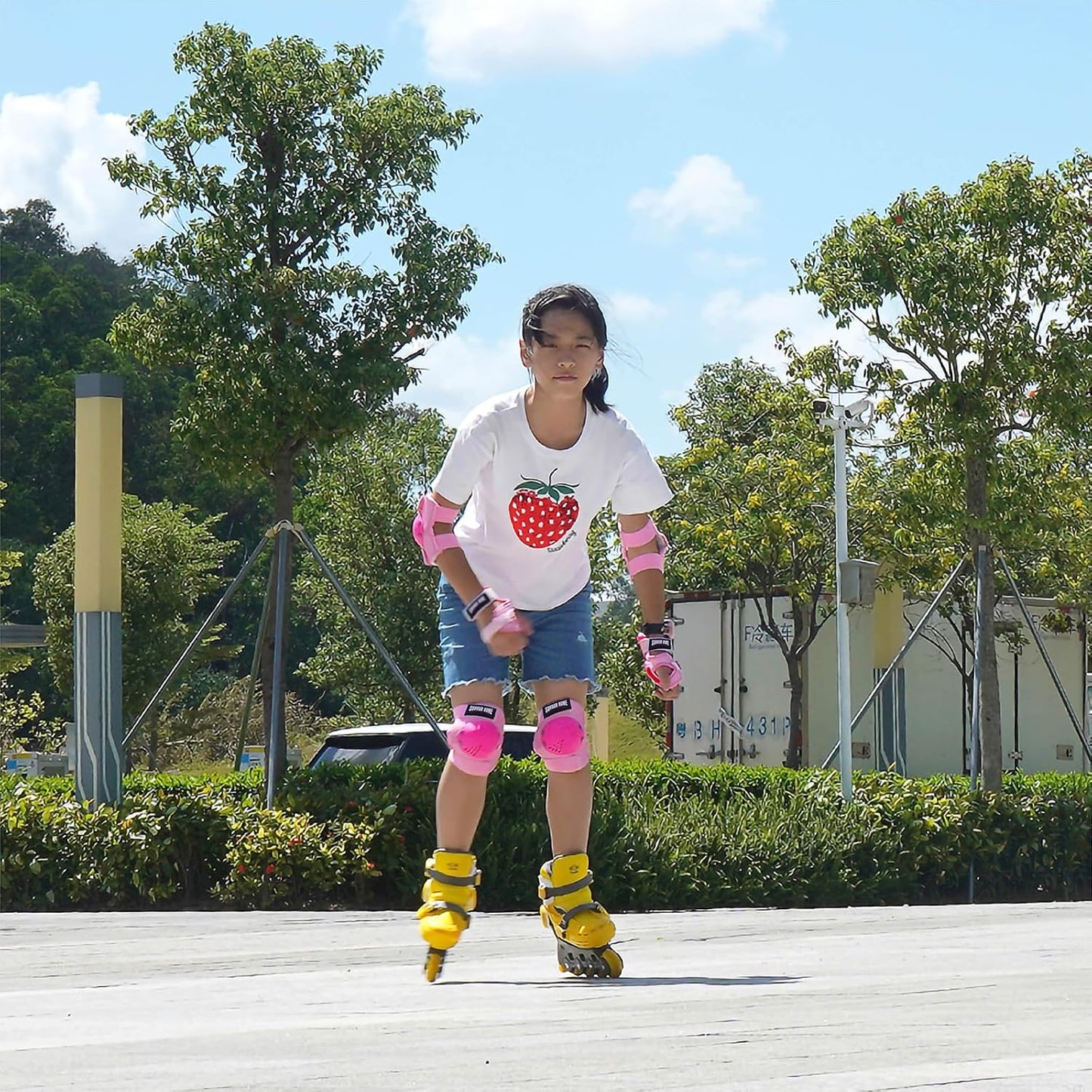 Youth/Kids Knee Pads Elbow Pads Wrist Guards Protective Gear Set for 3-15 Years Child Roller Skates, Skateboard, Cycling, Inline Skating, BMX Bike, Balance Bike, Scooter Riding and Other Outdoor Sports