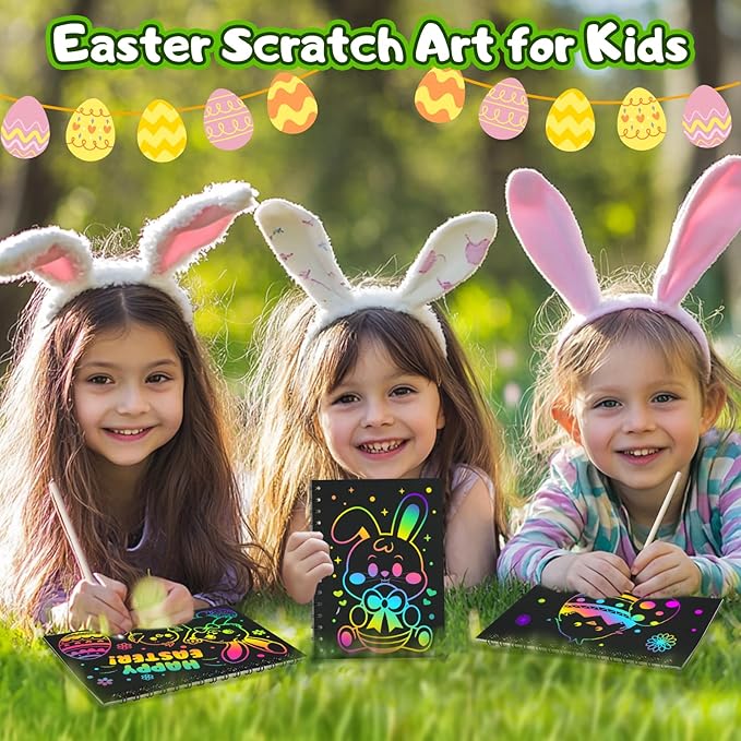 Party Favors for Kids: 36 Pack Rainbow Scratch Art Notebook Back to School Students Classroom Gifts Bulk for Girls Boys Goodie Bags Stuffers, Return Gifts for Birthday Party Favors Bulk