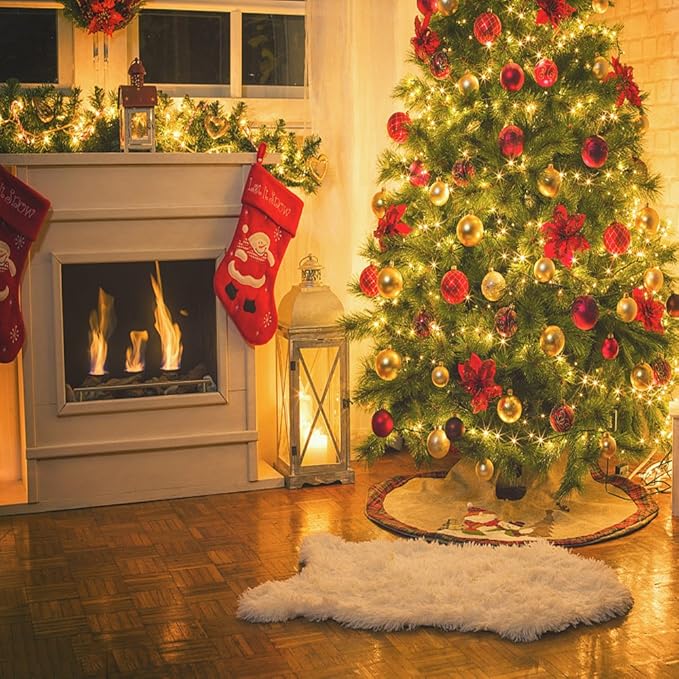 Battery Operated Christmas Lights - 16ft 50 LED String Lights with Timer, Waterproof, Warm White, 2 Pack for Indoor/Outdoor Wedding Party, Home, Garden