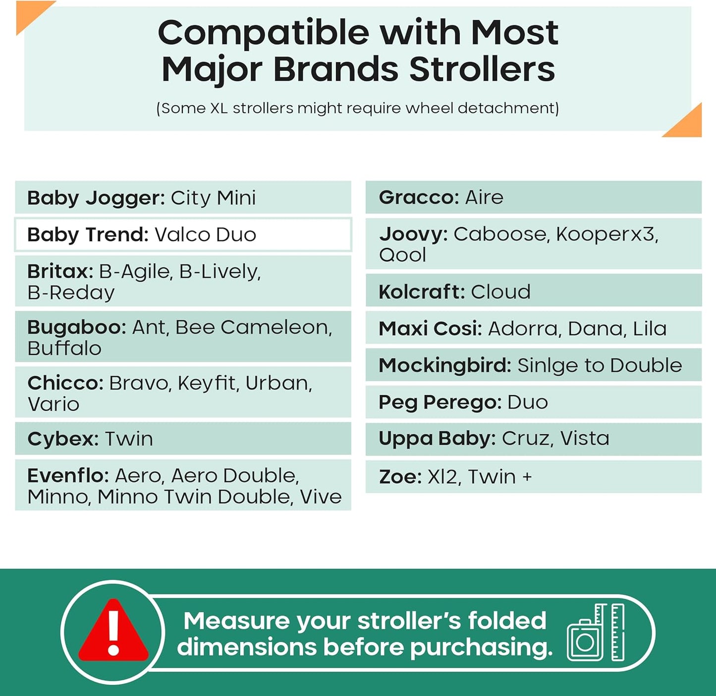 reperkid Medium Stroller Bag for Airplane Travel, Black & Green, 42" H x26 W x13 D, Fits Most Single Strollers Incl. Jogging & Standard Models – Premium Waterproof Cover, Adjustable Shoulder Straps