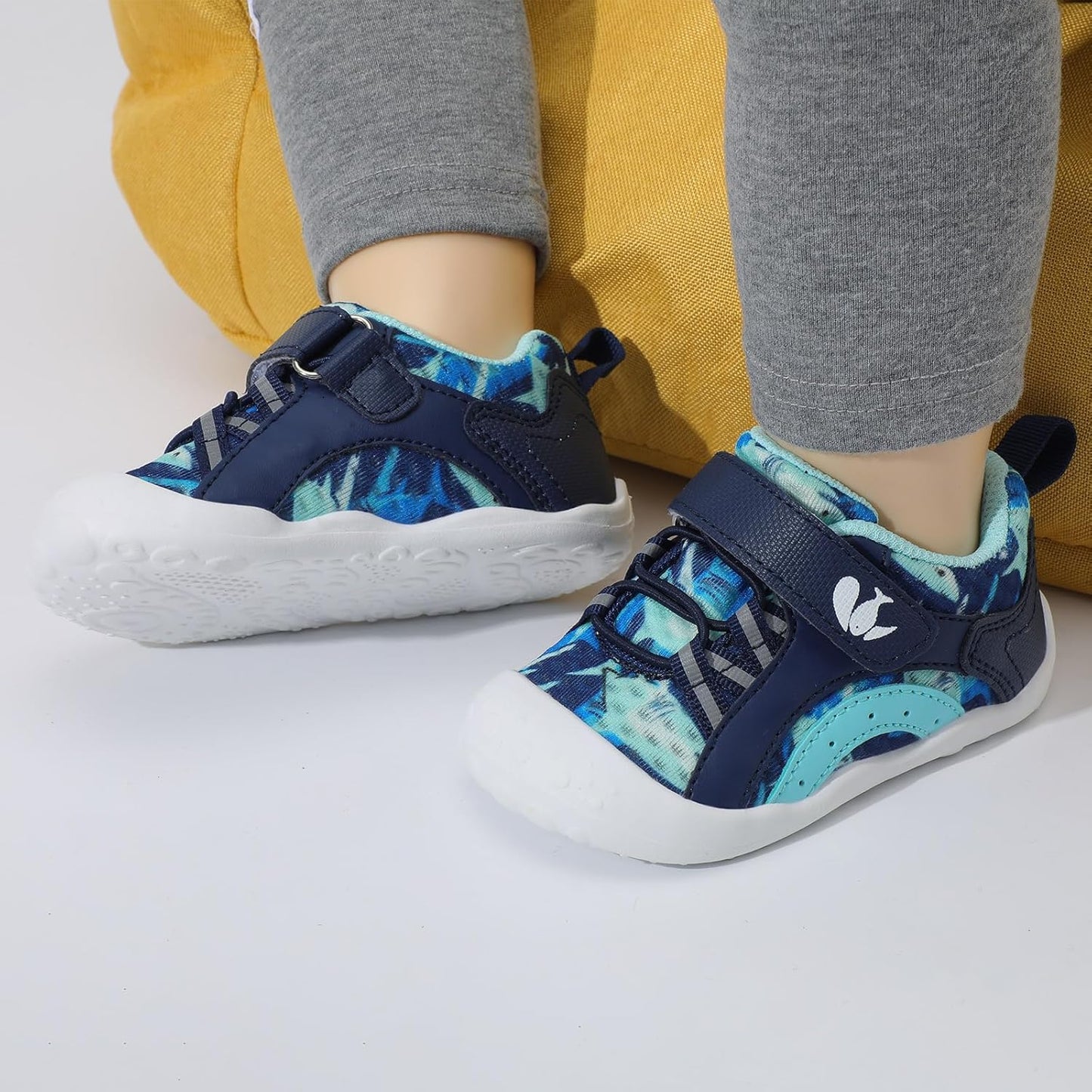 FEETCITY Wide Baby Shoes Boys Girls Baby Barefoot Shoes Breathable Infant Walking Shoe Crib Sock Shoe Toddler Sneakers Flexible