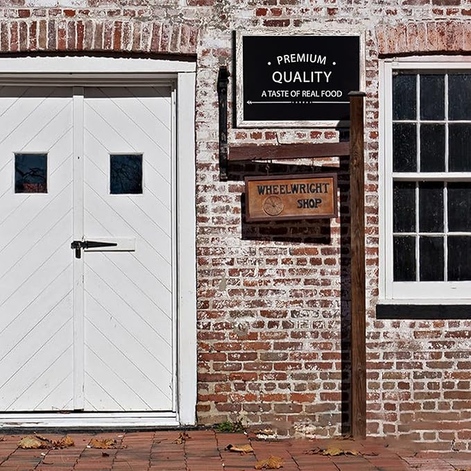 Chalkboard 12x16 inches, 3 Pack Non-Magnetic Blackboard, Rustic White Wooden Framed Chalkboards for Wedding, Kitchen and Home Decor