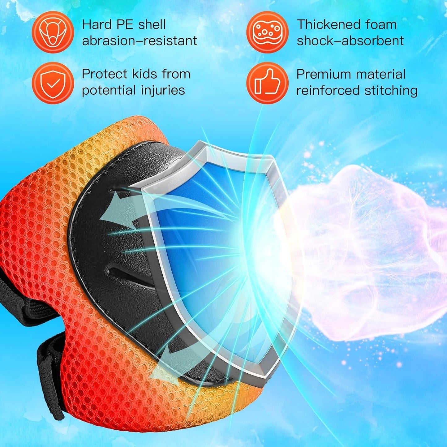 Toddler/Kids Bike Helmet Set for Boys Girls 3D Adjustable Kids Helmet Protective Gear Set Knee Elbow Wrist Pads and Multi-Sports Skateboard Scooter Cycling Roller Balance Bike