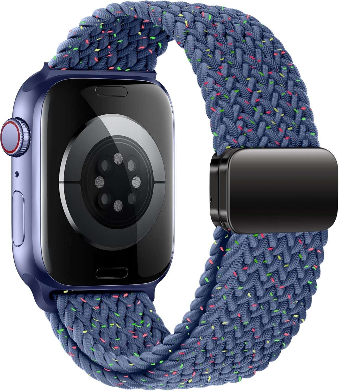 Mazoft Braided Bands With Magnetic Clasp Compatible with Apple Watch Band 38mm 40mm 41mm 42mm 44mm 45mm 46mm 49mm；Soft Nylon Sport Loop Strap for iWatch Series Ultra 2&1 10 9 8 7 6 SE 5 4 3 Women Men