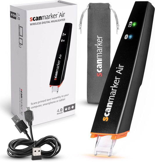 Scanmarker Air Reading Pen & Pen Scanner | Translator Pen for Dyslexia, Students & Professionals - Compatible with Mac, Windows, iOS & Android