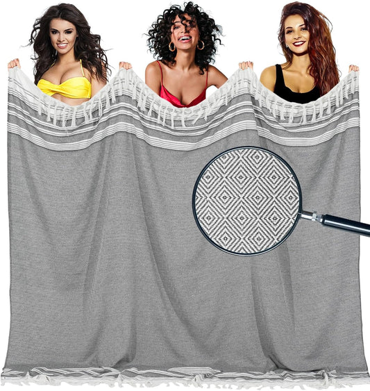 Large Throw Blanket Yoga Blanket Turkish Beach Towel Mens Birthday Gift Idea Dad Father Day Husband Brother Uncle Boyfriend Male Grandpa Him Appreciation Thank You Retirement 60th 50th 40th 30th