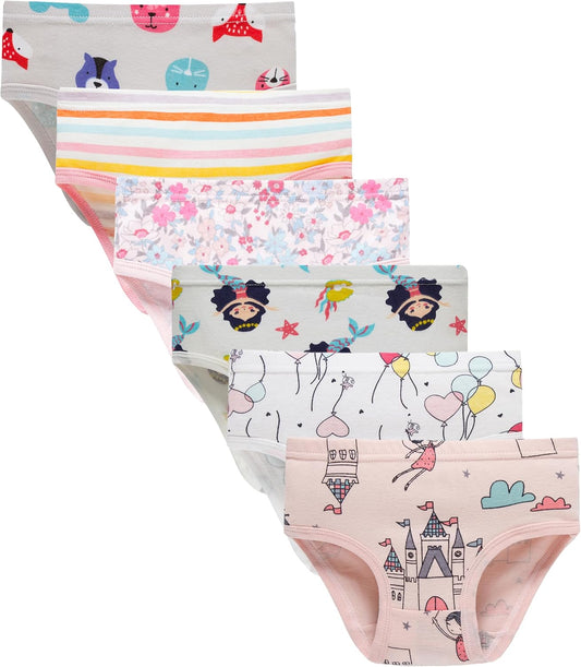 Boboking Soft Cotton Underwear Toddler Girls'Briefs Soft Undies