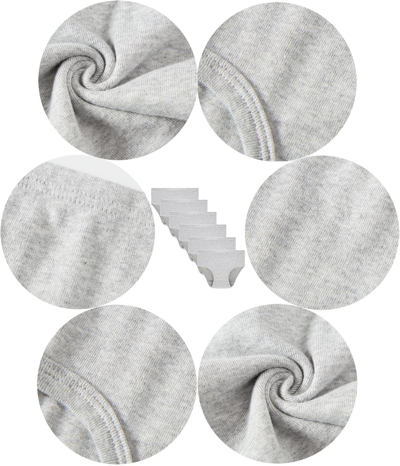 Cadidi Dinos Little Girls' Soft Cotton Underwear Kids Cool Breathable Comfort Panty Briefs Toddler Undies(Pack of 6)