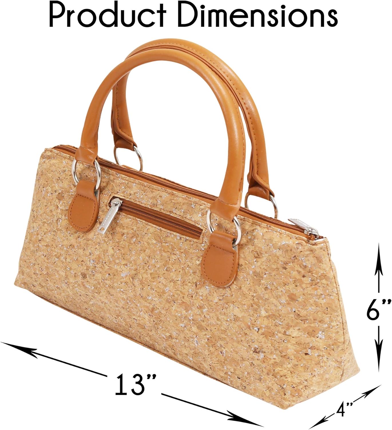 Wine Clutch Bag (Thermal Insulated) Trendy Women's Carry Tote | Holds Red & White 750mL Bottles | Trendy Fashion | Incl. Portable Waiter-Style Corkscrew