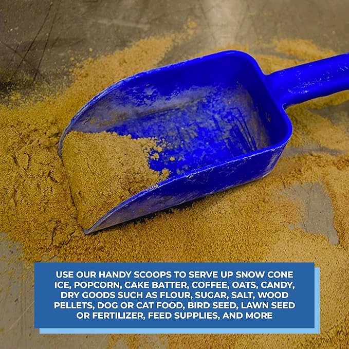 Vikan Remco 63004 Color-Coded Plastic Hand Scoop - BPA-Free Food-Safe Kitchen Utensils, Restaurant and Food Service Supplies, 16 oz, Red