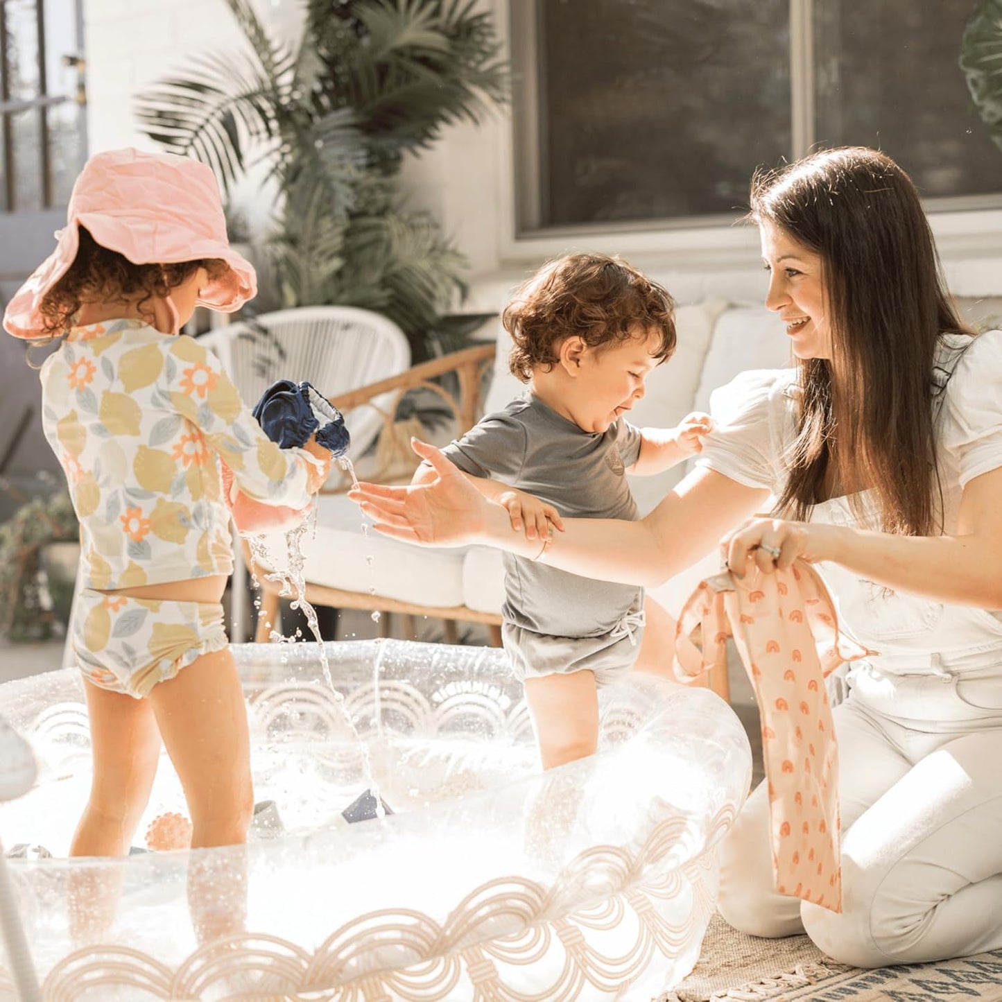 Tiny Twinkle Mess-Proof Waterproof Wet Dry Bag | 2-Pack Reusable Wet Bags for Swimsuits & Baby Clothes | Leakproof Wet Bag for Travel & Diaper Changes for Baby (Rainforest)