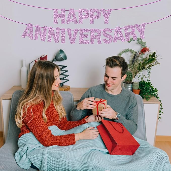 BEISHIDA 116 PCS A-Z Glitter Light Purple DIY Letter Banner Kit Make Your Own Banner，Including 111 Letters and Numbers 3 Rope and 7 Threading Device,Customized for Birthday Graduation Wedding Party Decor