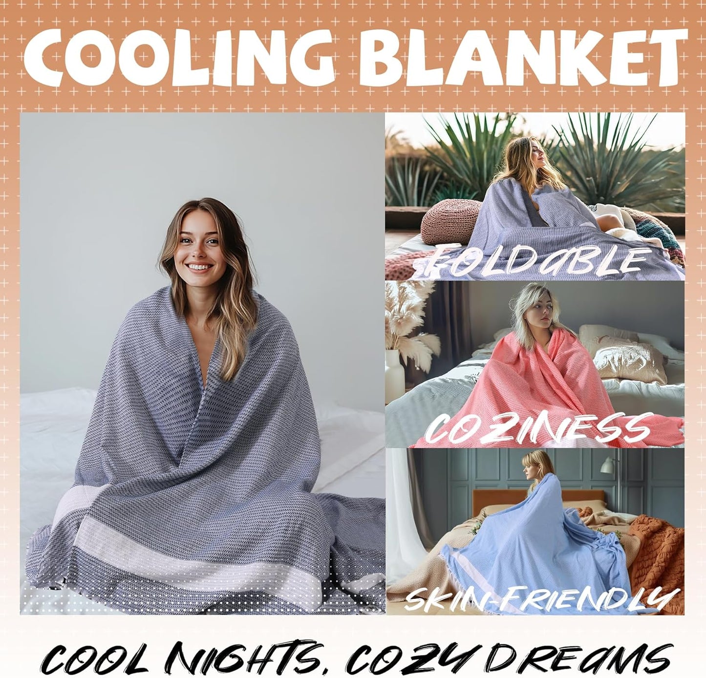 Lightweight Woven Throw Blanket Cotton Large Soft First Apartment Essentials Aesthetic Decor New Home Must Haves Girl Dorm Decoration Guest Room Accessories Bathroom Things Stuff House Decore Gifts