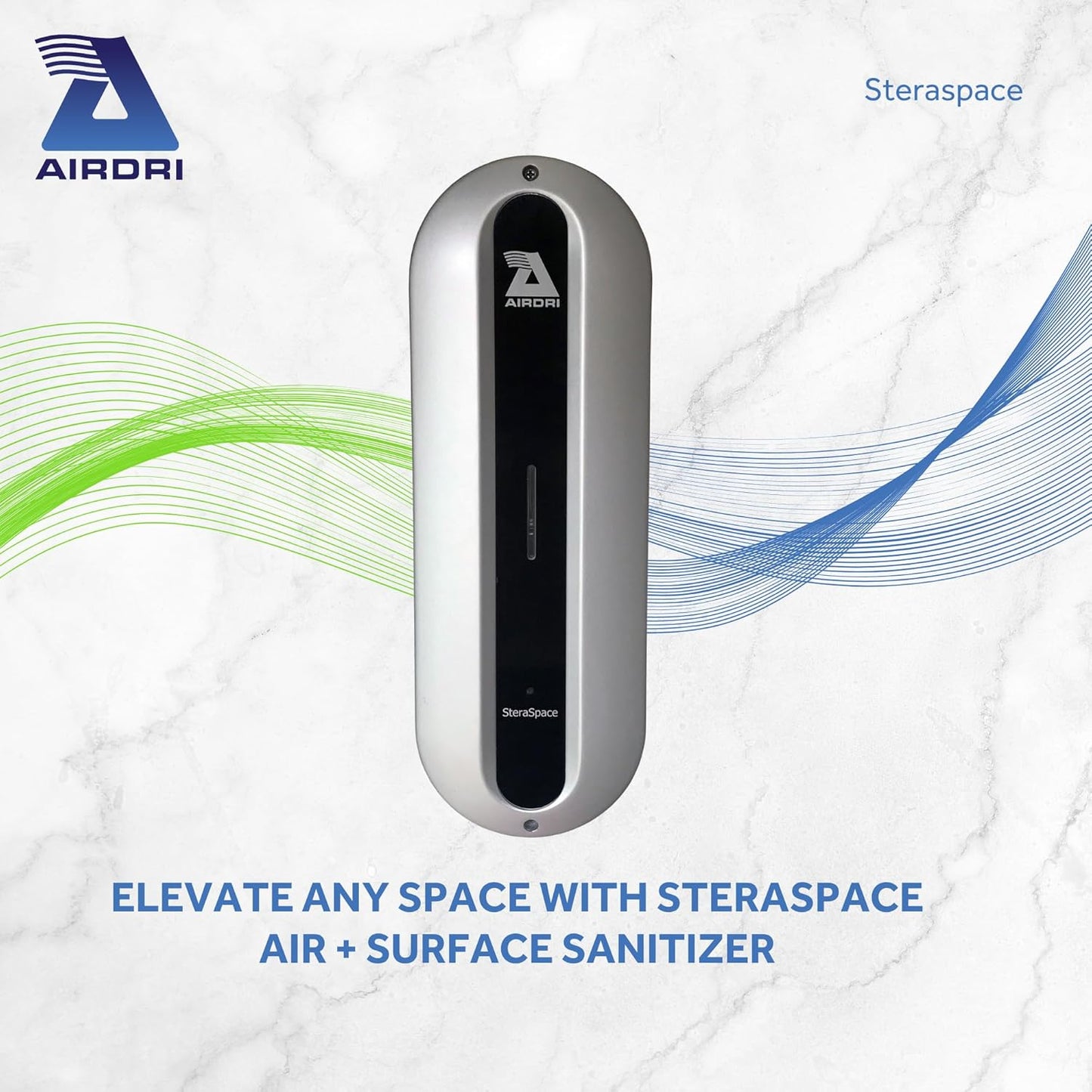 SteraSpace Washroom + Air, Provides Protection for a Clean and Fresh Environment for Offices, Factories, Sluice Rooms, and Baby Change Facilities Up to 430 sq. ft.