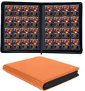 1000+ Pockets Trading Card Binder, 16-Pocket Card Ablum Compatible with MTG,Sports Cards & Other Standard Size Trading Cards (Orange)