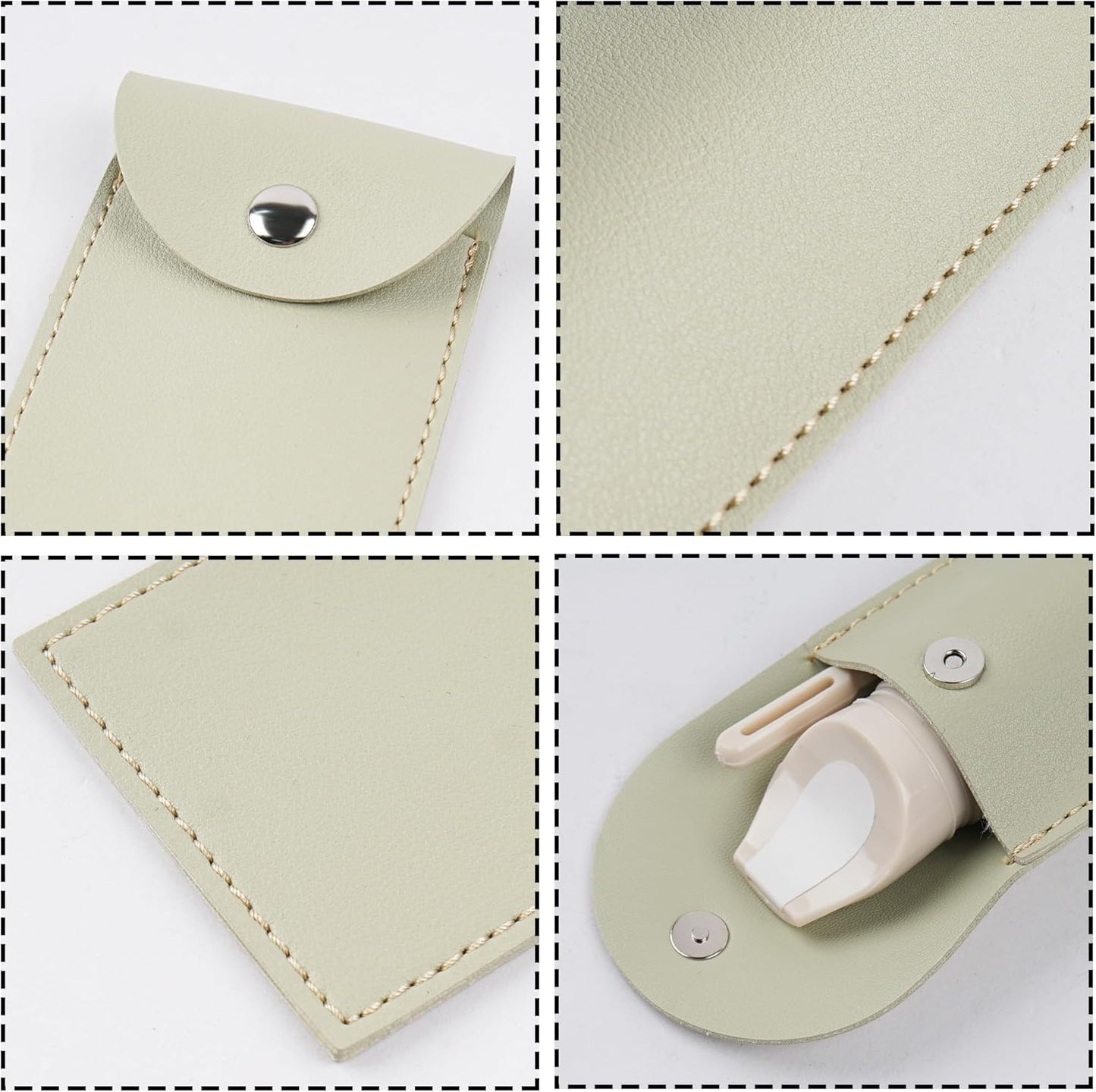 LIZIMANDU Recorder Instrument for Beginner Adults,8-Hole Soprano Descant Recorder Music Flute with with Cleaning Rod & Leather Case For Home Entertainment(2-Light Green)