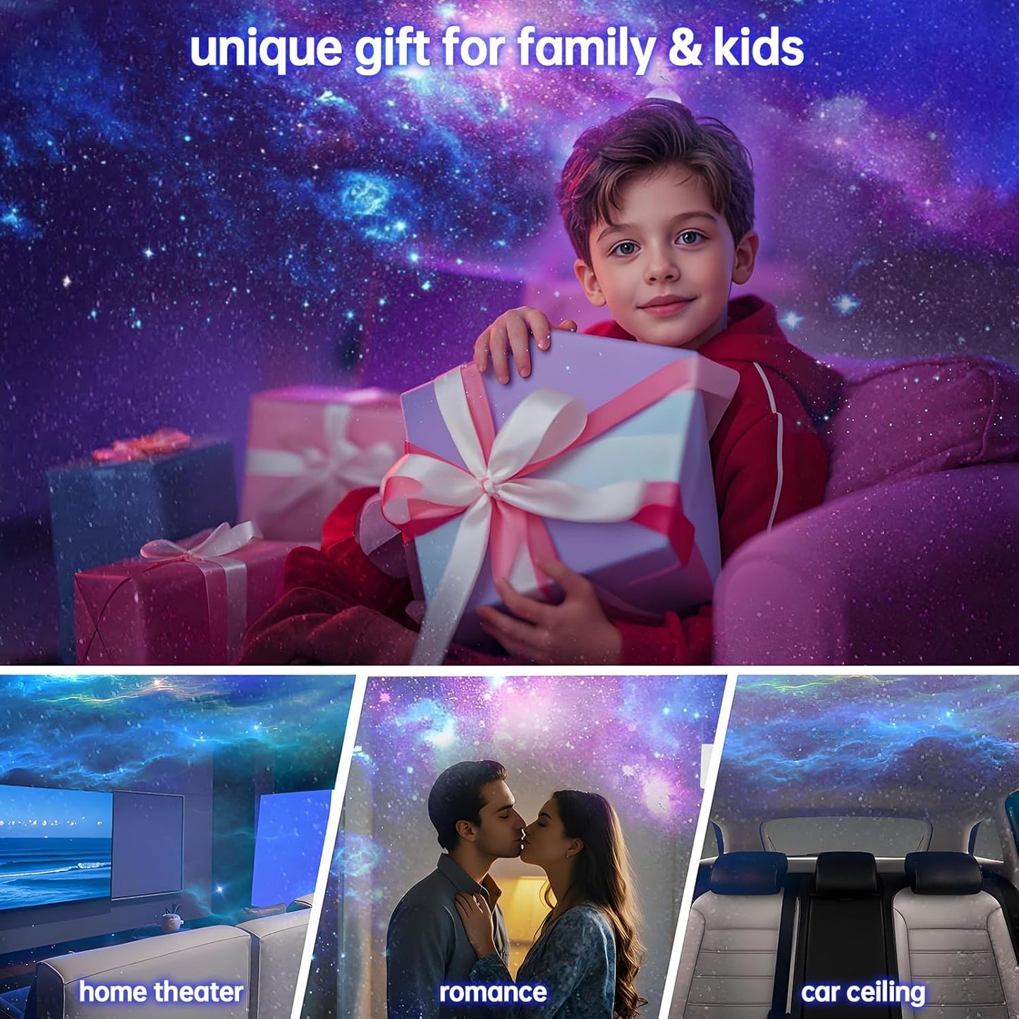 Star Projector Galaxy Night Light, Astronaut Galaxy Projector with Timer and Remote Starry Projector Ceiling LED Lamp, Kids Room Decor for Christmas, Birthday, Valentine's Day etc.