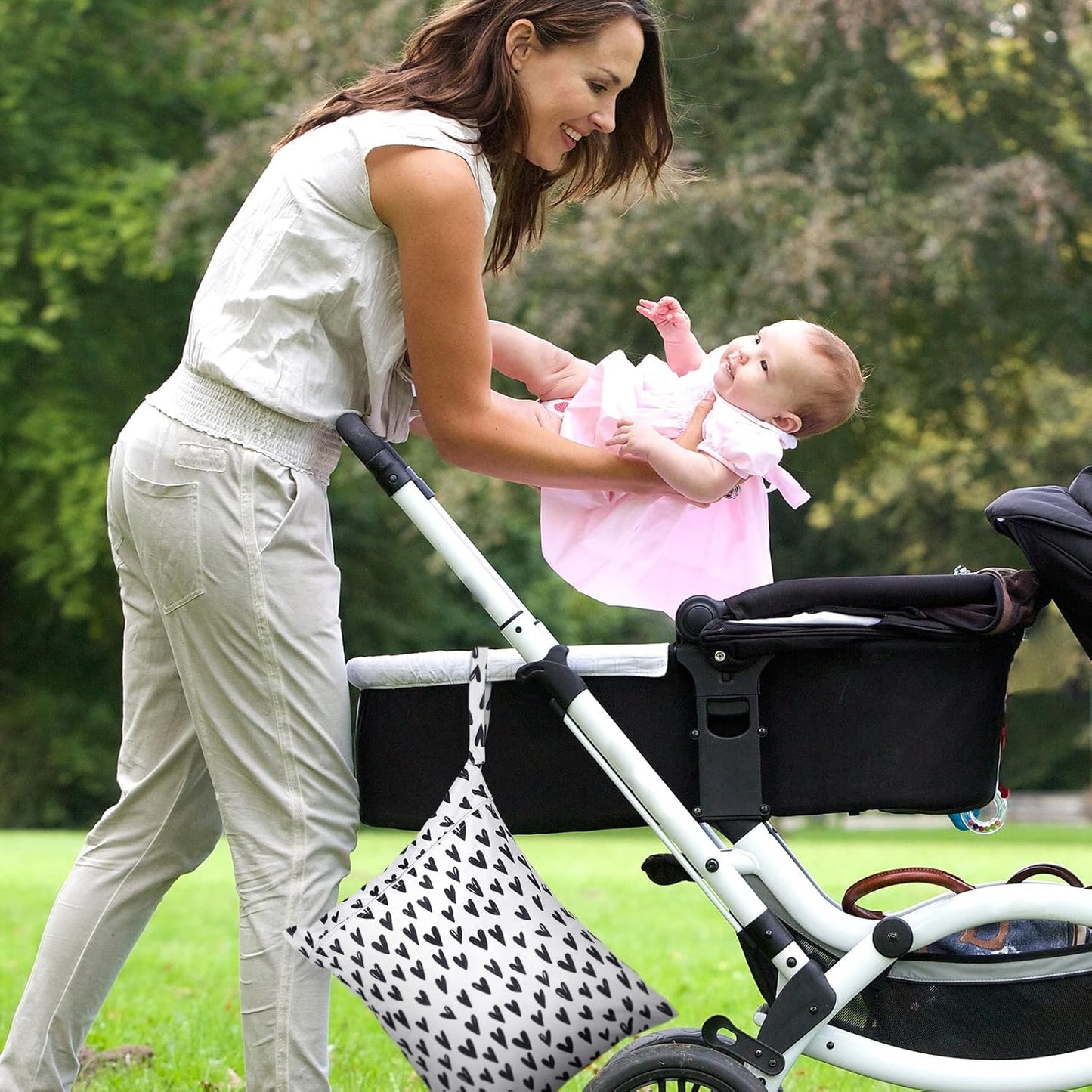 Shappy 2 Pcs Large Travel Laundry Bag Washable Waterproof Wet Dry Large Dirty Clothes Bag Bathing Workout(Solid Gray, Heart)