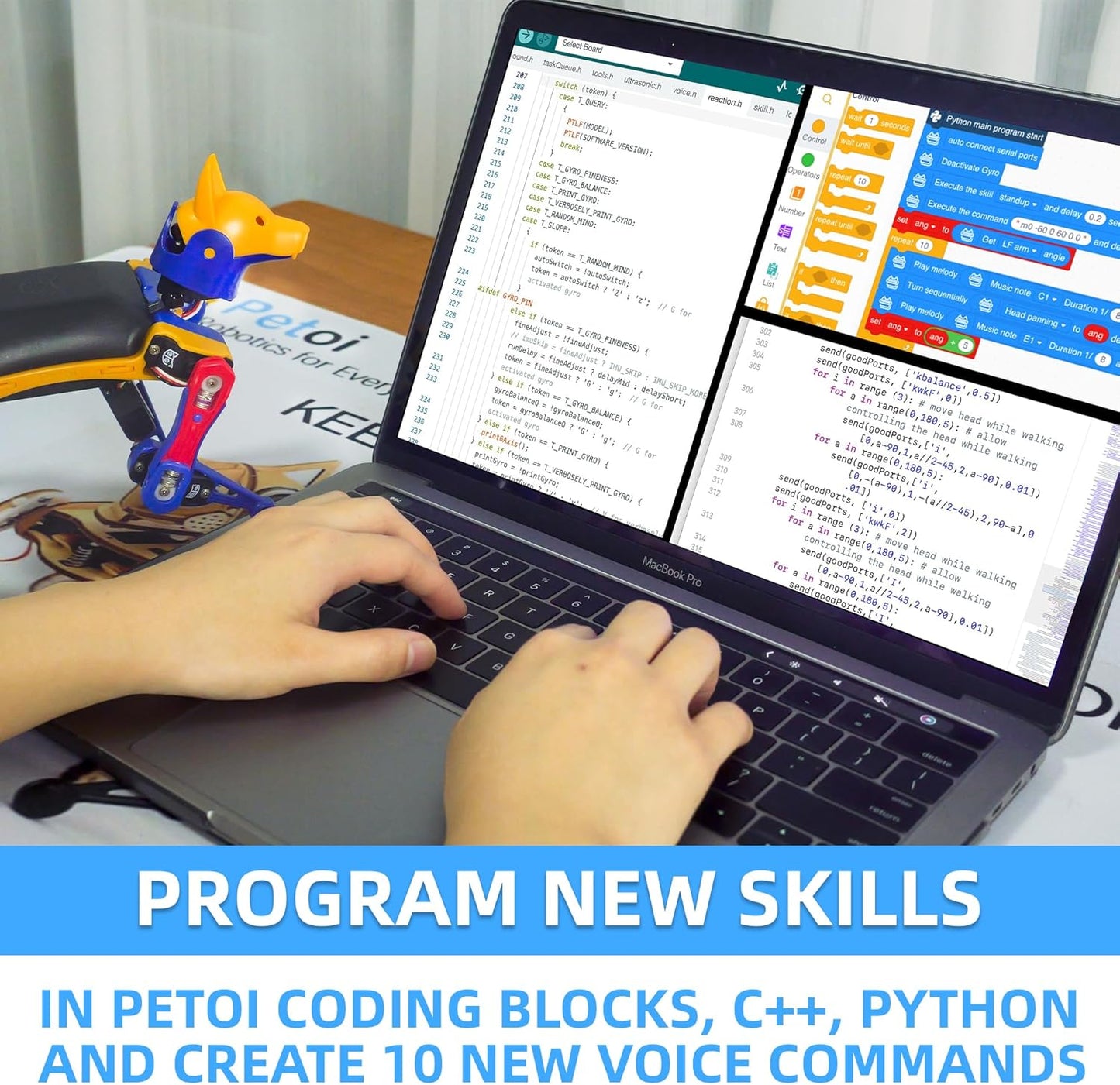 Robot Dog Bittle X (Construction) | Robotics Kit | App & Voice Control Smart Robot | Programmable Open Source Coding Robot Kit | STEM & Robotics Education for Teens, Coders, Geeks, & Students