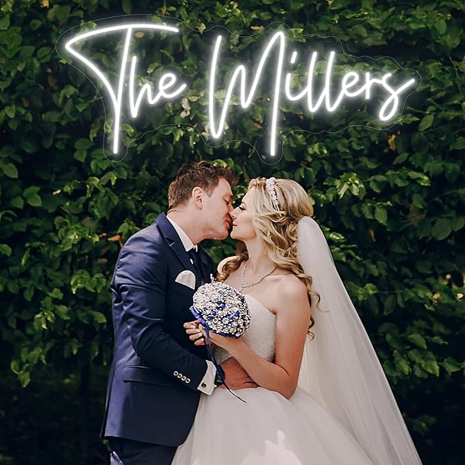 SELICOR Personalized Neon Signs Led Neon Signs Light for Bedroom Wedding Birthday Party Home Décor Custom Neon Sign Bar Store Logo Neon Sign (Optional 30" to 40")