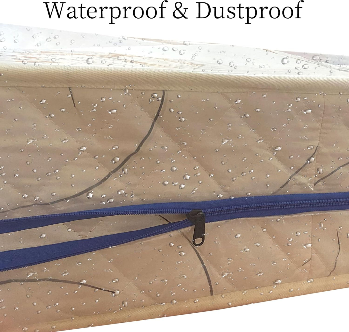 Twin Mattress Bag for Moving and Storage Cover -5 Mil Zipper Plastic Waterproof Mattress Storage Bag,77x41x14 inches,1 Pack