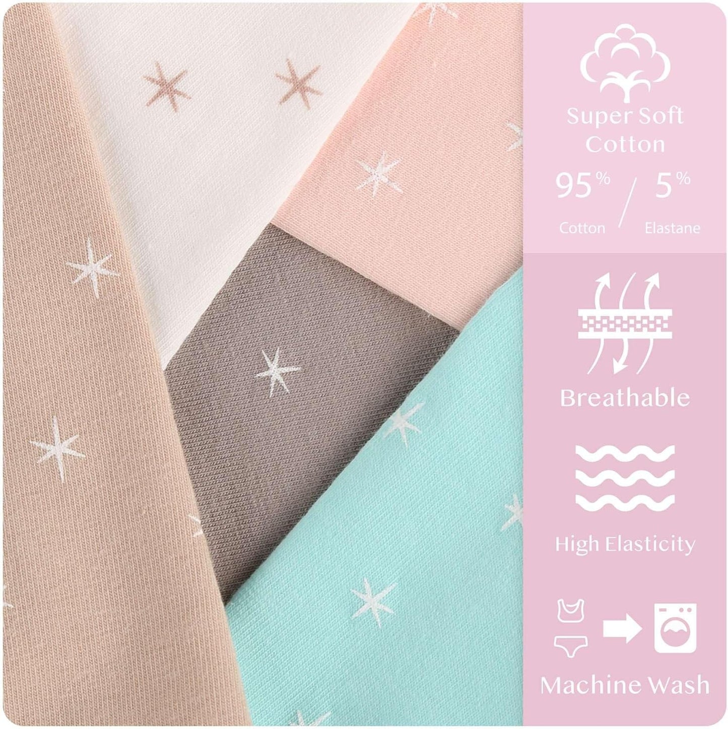 Donella Girls' Soft Cotton Underwear - Kids Bikini Brief Panties for Girls and Toddlers 5-Pack, Age: 2-15