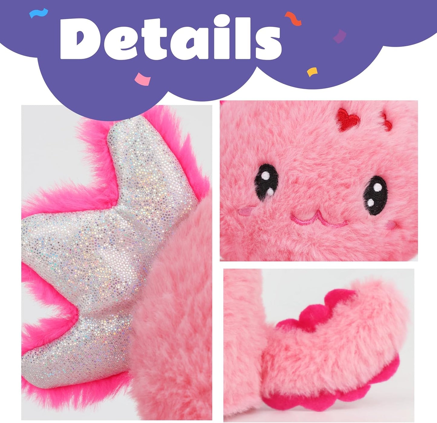 Cuteoy Talking Axolotl Repeat What You Say Musical Stuffed Animal Shaking Singing Plush Toy Electric Interactive Animated Salamander Plushies for Kids Girls Boys Birthday