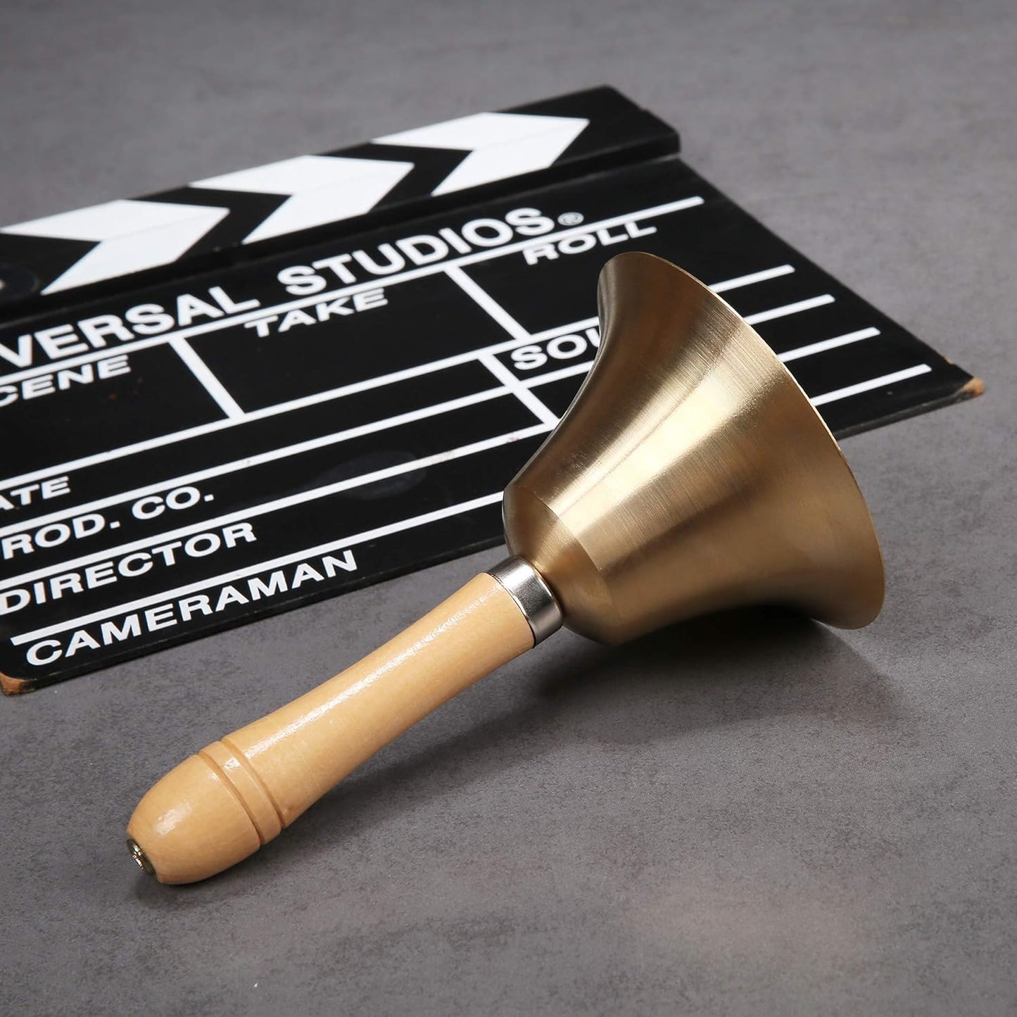 Super Loud Solid Brass Hand Call Bell