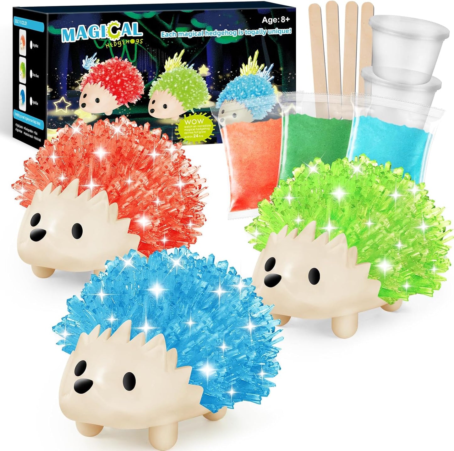 sdaymol Crystal Growing Kit,Science Kits for Kids Age 8-12,DIY Science Experiments Lab Learning & Educational Toys,STEM Projects Toys Gifts for Boys & Girls Ages 8 9 10 12