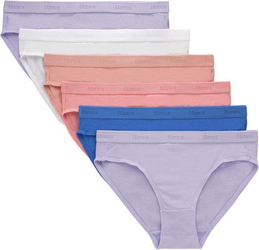 Hanes Ultimate Girls' Supersoft Bikini Briefs & Hipsters