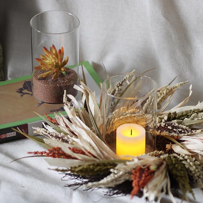 12Pcs Glass Cylinder vases for Centerpieces, 6 Inches Clear Bud Vases for Wedding Decorations,Floral Vase Bulk Flower vases,Tall Glass Hurricane Candle Holder for Table Shelf, Party.