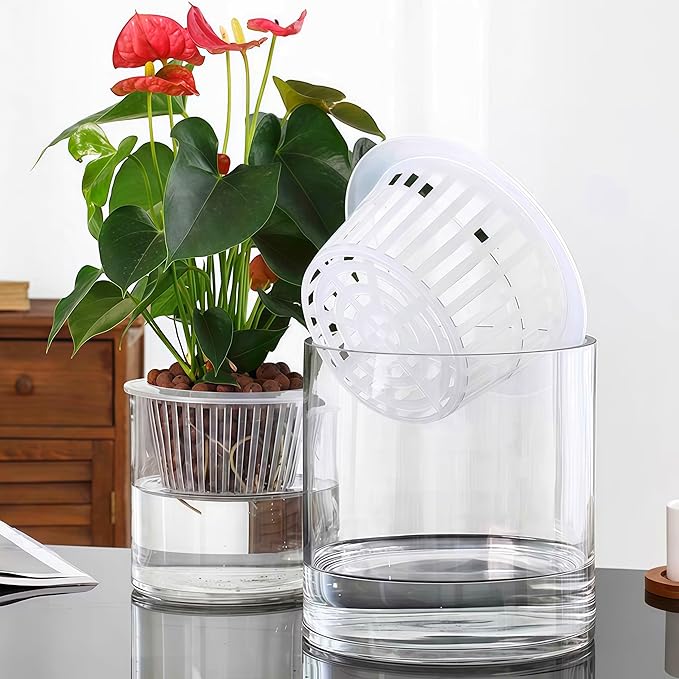 3 Acrylic Cylinder Clear Vase, Extra Large Unbreakable Plastic Flower Vases for Home Decor Centerpieces Hydroponic Plant Flower Shop Decorative (D 9.8" -D7.9 -D D6)