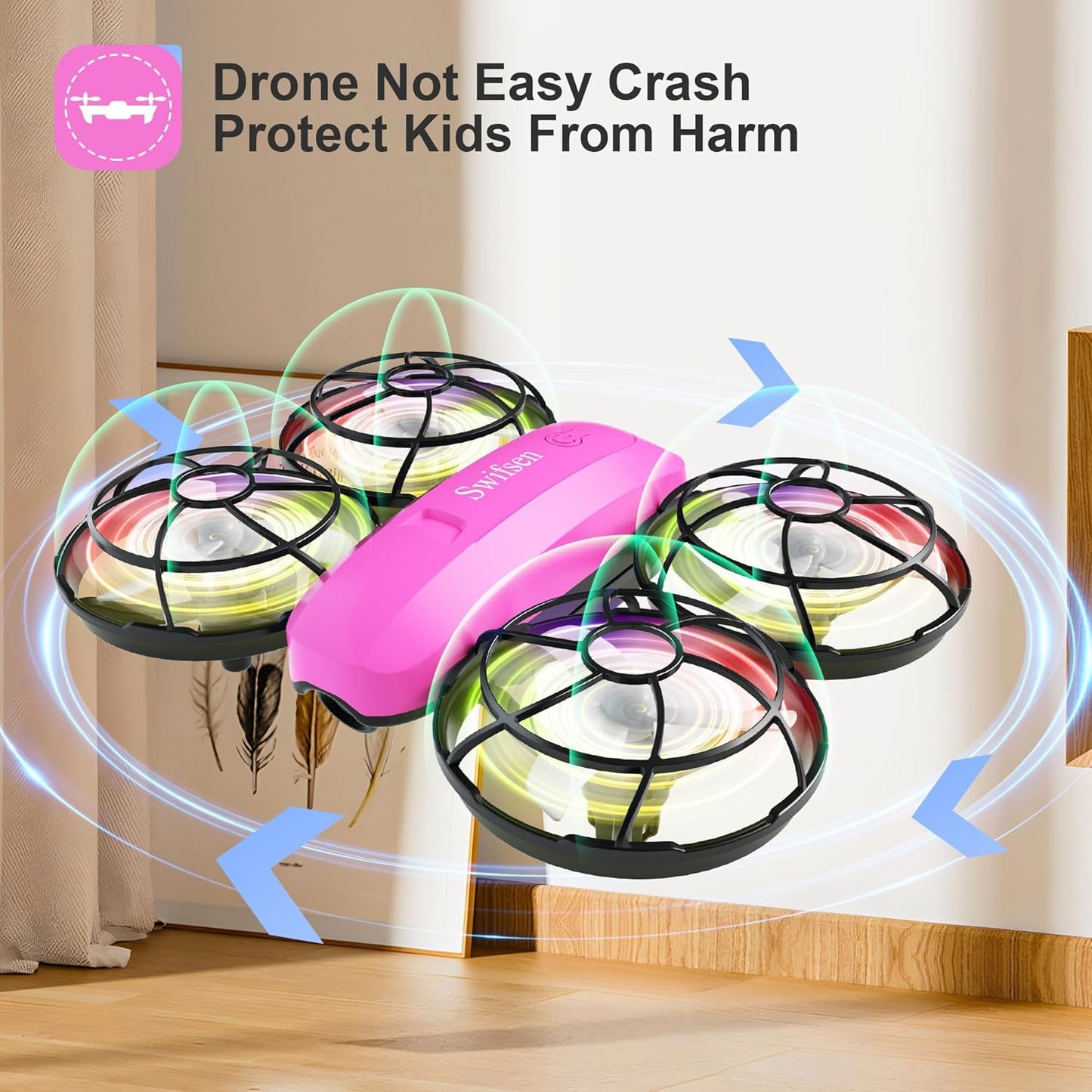 Mini drone for Kids and Beginners,Indoor Quadcopter Plane for Boys,Small Helicopter with Auto Hovering, 3D Flips, Headless Mode,Easy to fly,Great Gift Toy for Boys and Girls