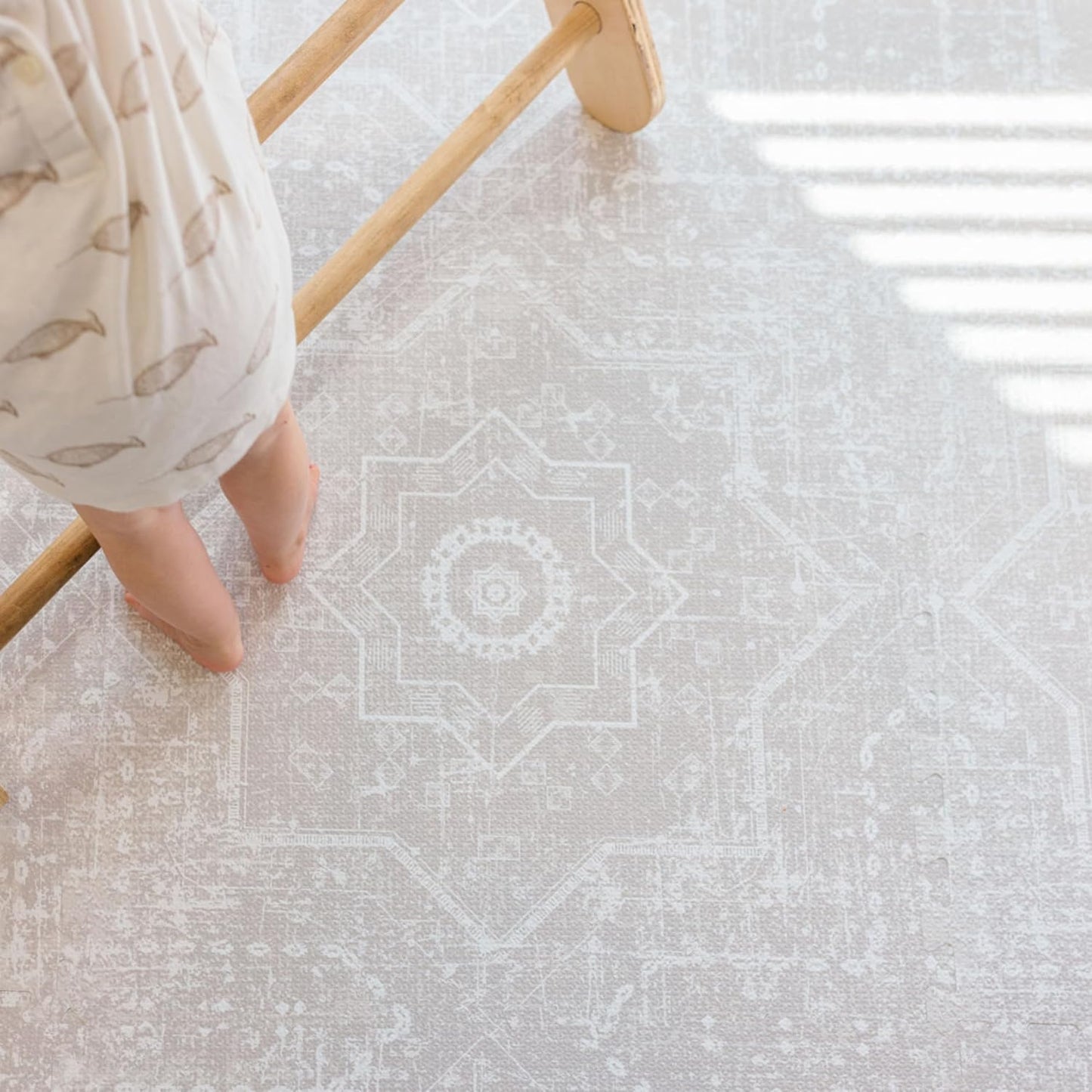 Baby Play Mats for Floor - Layla (6x6ft) - Premium EVA Foam Play Mat for Babies & Toddlers - Perfect for Tummy Time, Crawling, Playroom - Stylish & Comfortable Kids Play Mat