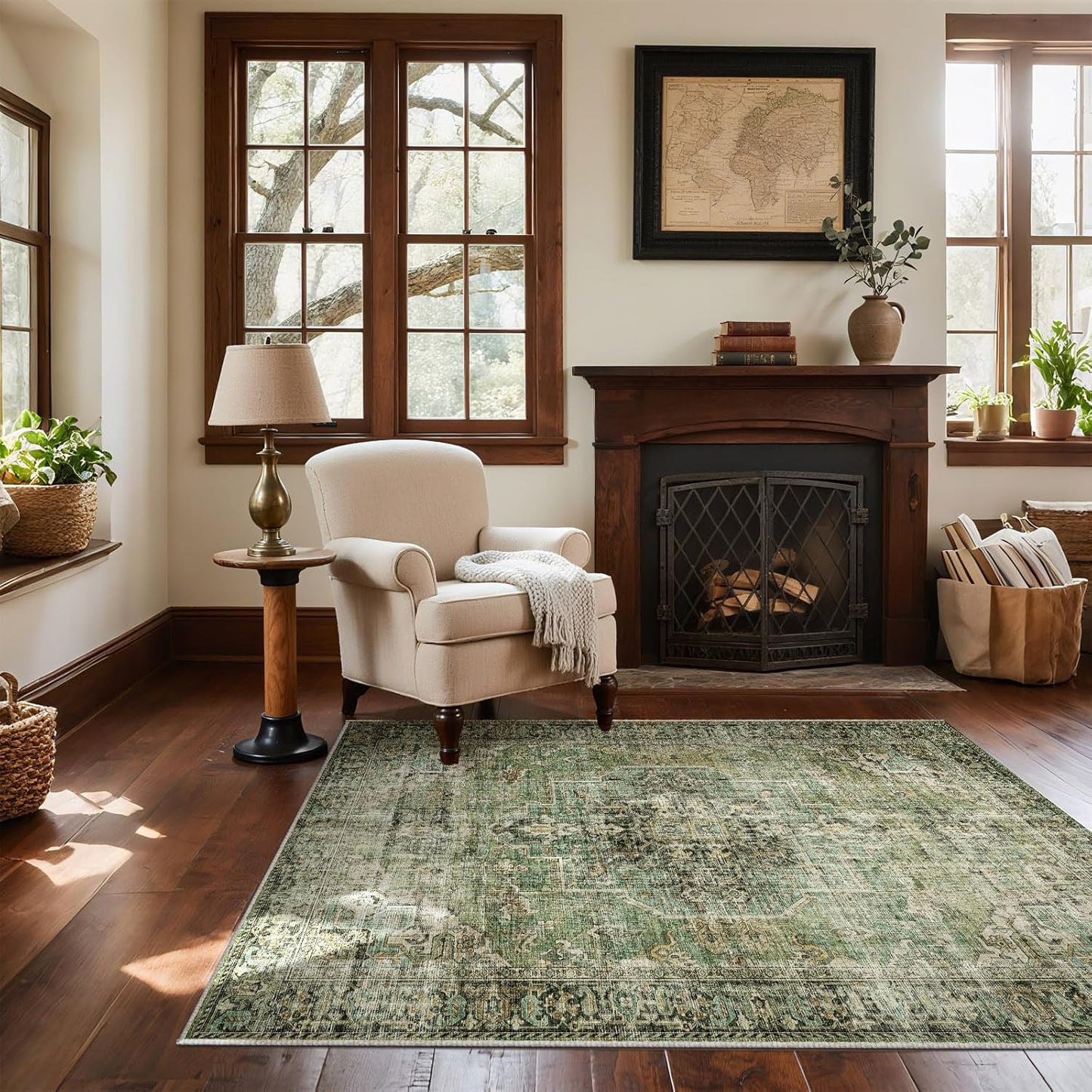 Machine Washable Throw Rugs for Entryway: Door Mat Indoor Entrance 3x5 Small Rug Stain Resistant Non-Slip Low Pile Soft Carpet for Kitchen Front Door Indoor Entrance Entry Bedroom