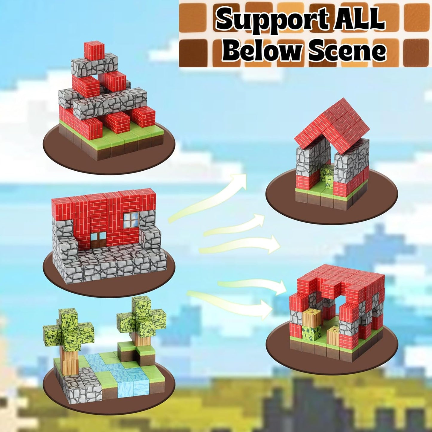 Magnetic Building Blocks STEM Toys for Kids Ages 3-12 – 120 PCS Educational Construction Set with Storage Bag, Safe & Durable Learning Toys for Toddlers Children Boys Girls