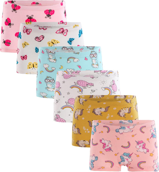 Boboking Soft Cotton Girls' Panties Boyshort Little Girls' Underwear Toddler Undies