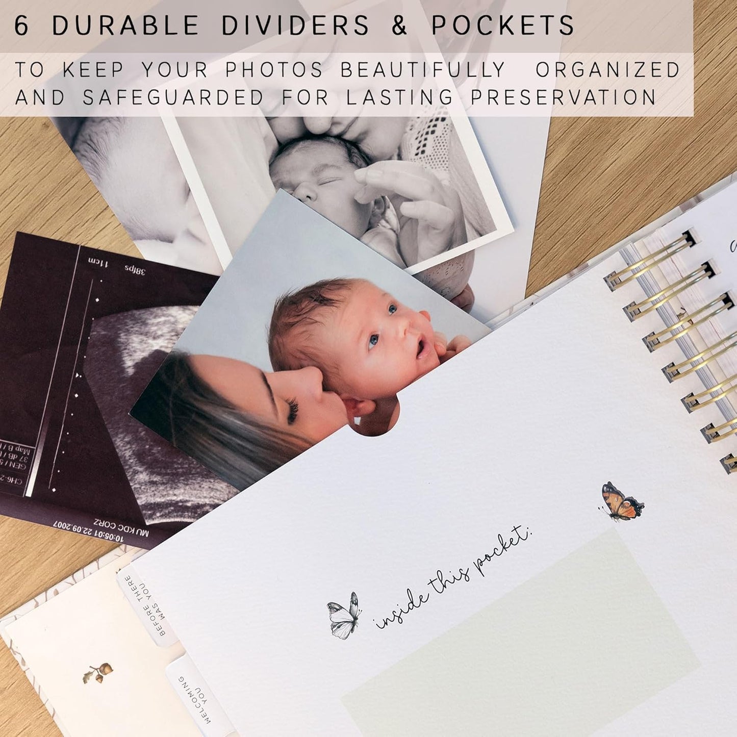 Baby Memory Book for Boy or Girl - First 5 Year Keepsake Album from Pregnancy to Age Five - Baby Book to Record Baby's Milestones and Photos - 1st Gender Neutral Photo Books for Newborn Babies