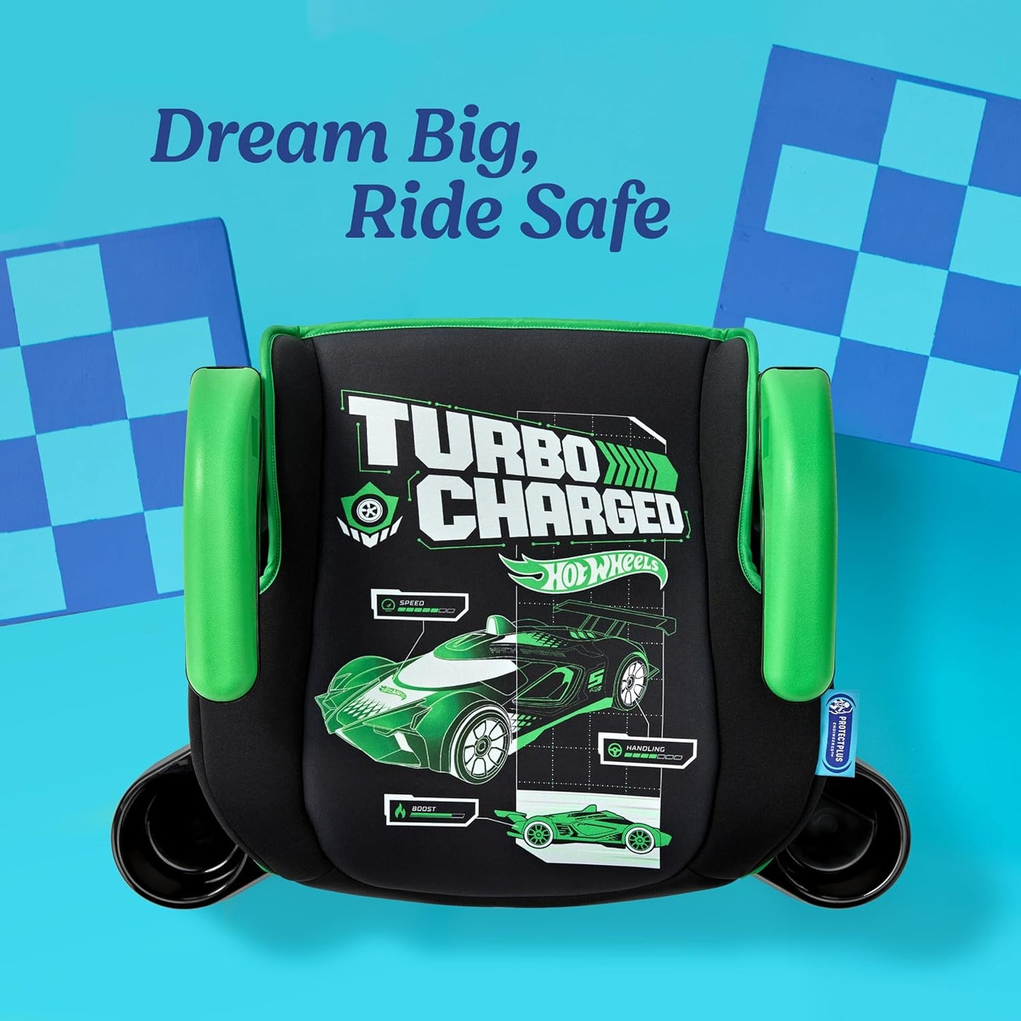 Graco TurboBooster 2.0 Backless Booster Car Seat, Hot Wheels Gamer, Travel Booster Seat for Children Ages 4-10, Weight 40-100 Pounds and Height up to 57 Inches