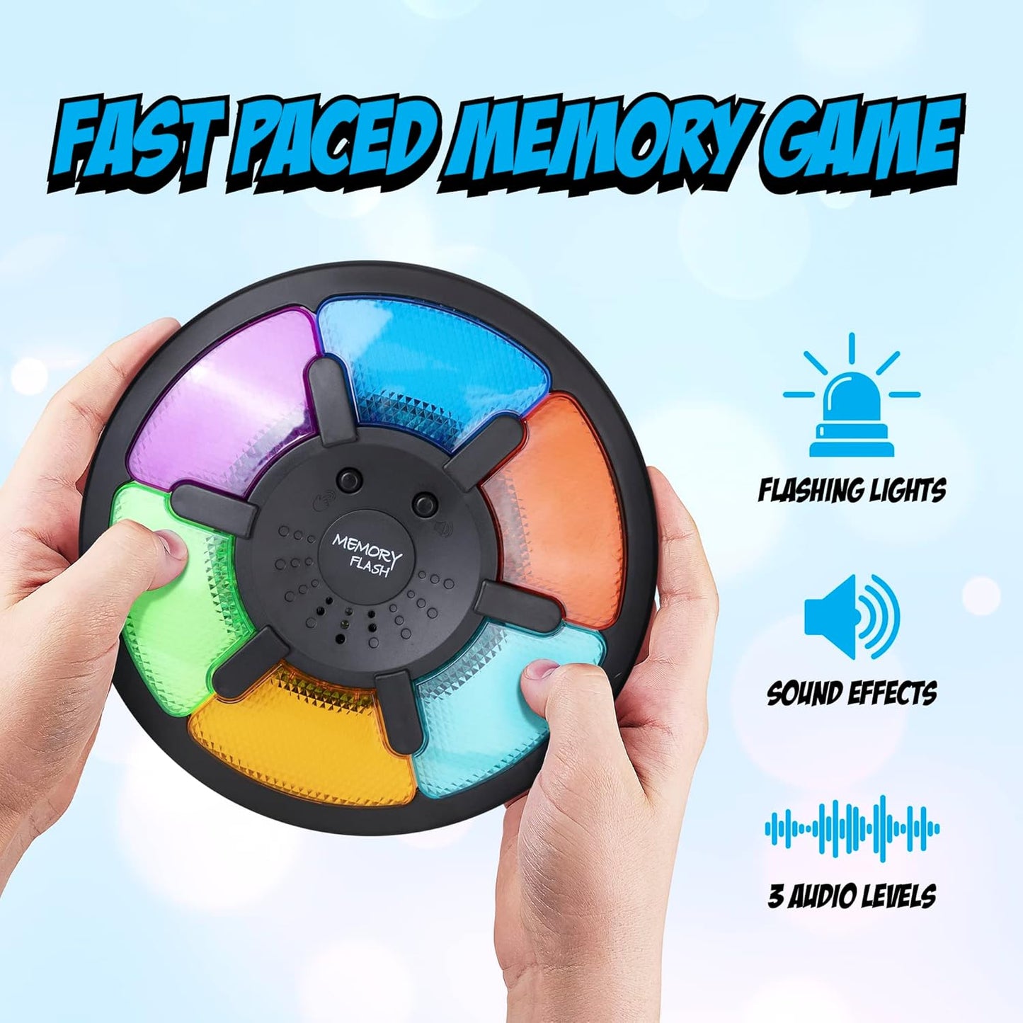 Point Games Handheld Memory Game, Kids Electronic Games, Sequence Fun for Kids with Lights & Sounds, Brain Challenge for Boys & Girls Ages 8+
