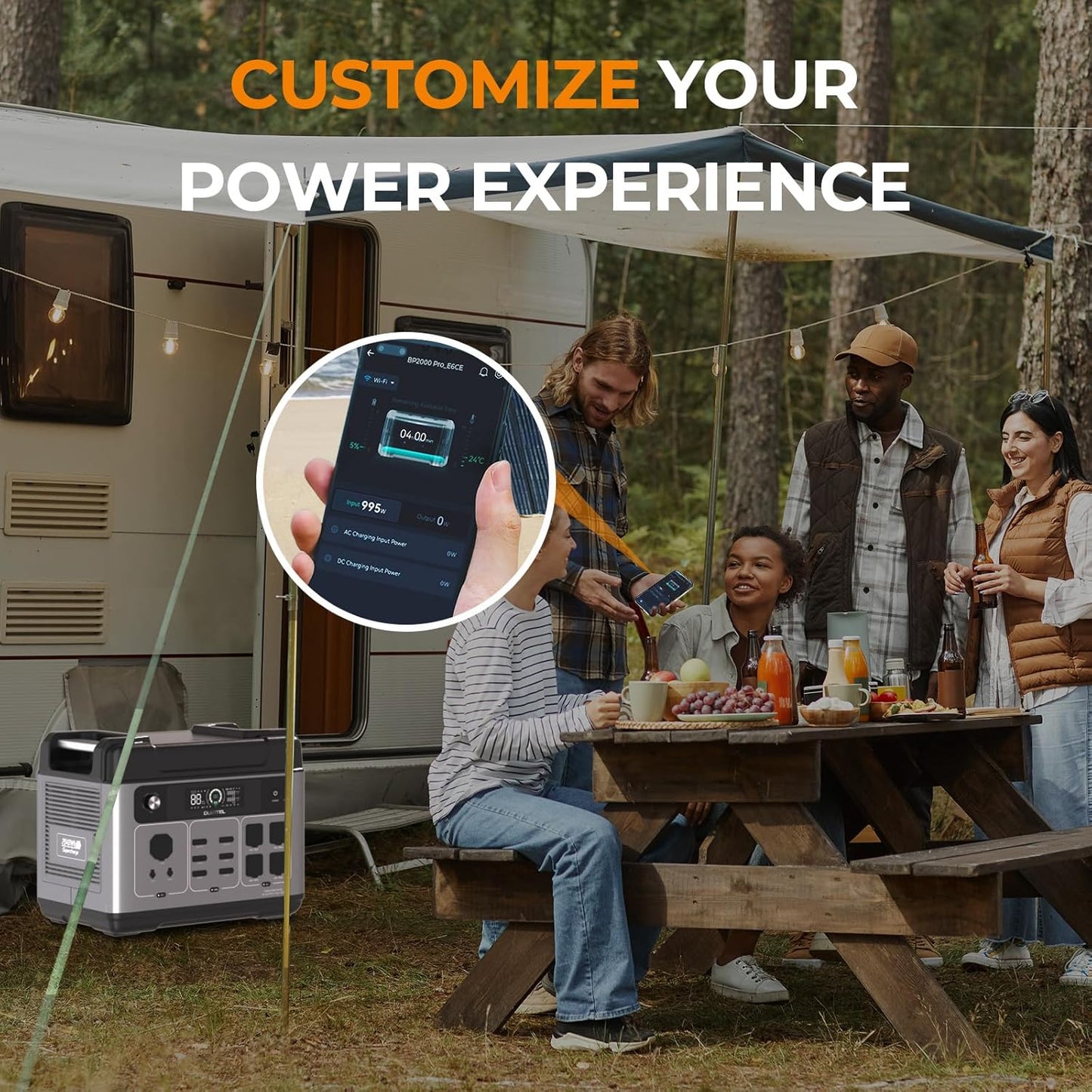 OUKITEL P2001 Plus 2400W/2048Wh Solar power station,2400W Solar Generator with 2x200W Solar Panels, 1800W Super Fast Charging, Emergency Power Station for Home, Camping, Outdoor Battery Backup