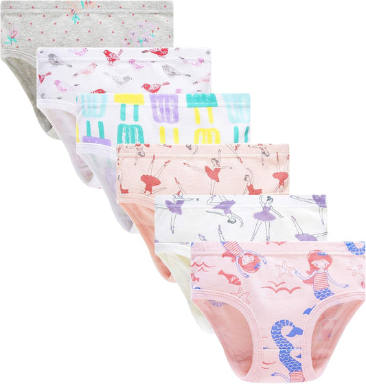 Family Feeling Little Girl Underwear Toddler Panties Big Kids Undies Soft 100% Cotton